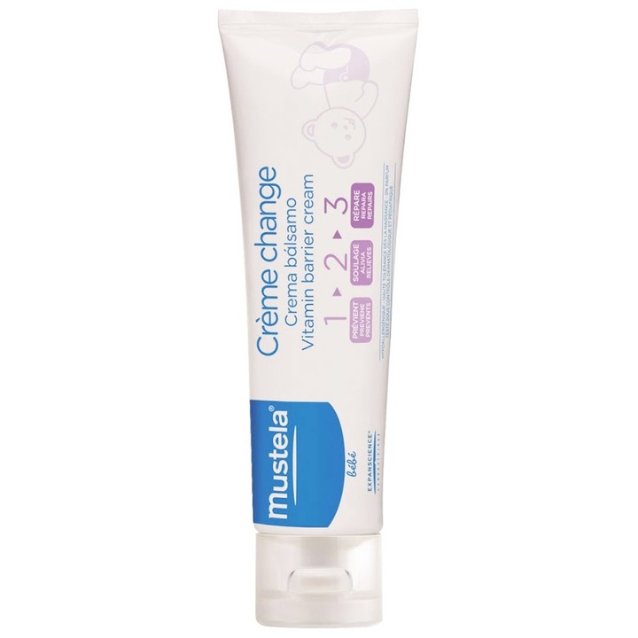 Крем при смяна на пелени Mustela Vitamin Barrier 1-2-3, 100 мл