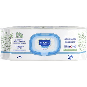 Servetele umede Mustela cu Aloe Vera, 70 buc Servetele umede Mustela cu Aloe Vera, 70 buc
