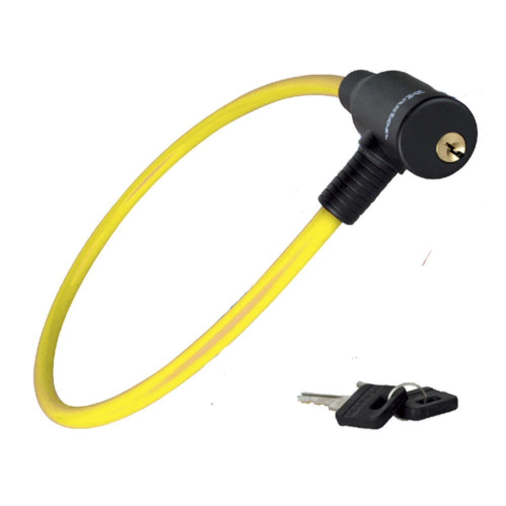 Antifurt Master Lock cablu cu cheie 650x8mm Galben