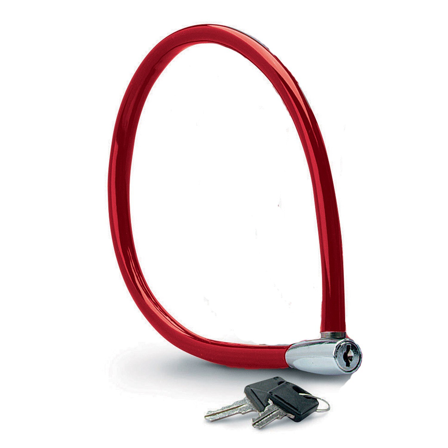 Antifurt Master Lock cablu cu cheie 550 x 6mm Rosu