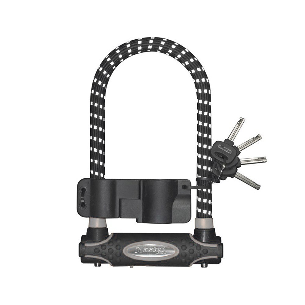 Antifurt Master Lock U-lock cu cheie reflectorizant 280x110x13mm Negru