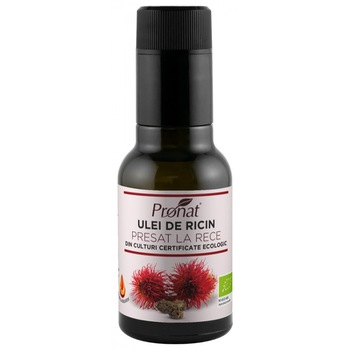 Ulei BIO din seminte de ricin presat la rece, 100ml Ulei BIO din seminte de ricin presat la rece, 100ml