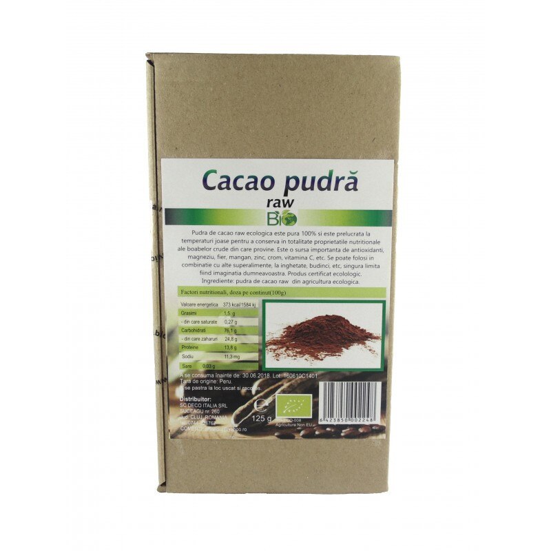 Cacao pudra RAW ECO 200 g