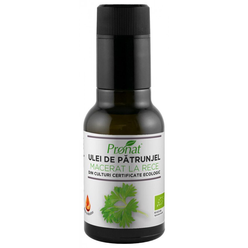 Ulei BIO de patrunjel macerat la rece, 100ml