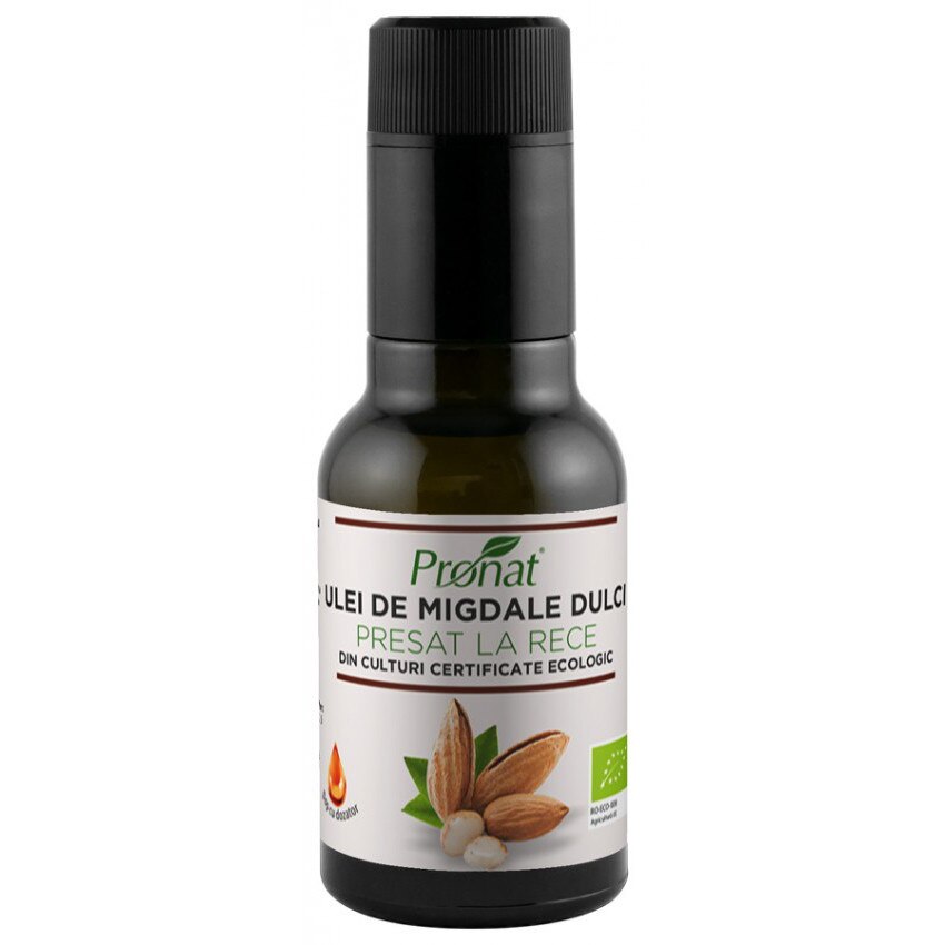 Ulei BIO de migdale dulci presat la rece, 100ml
