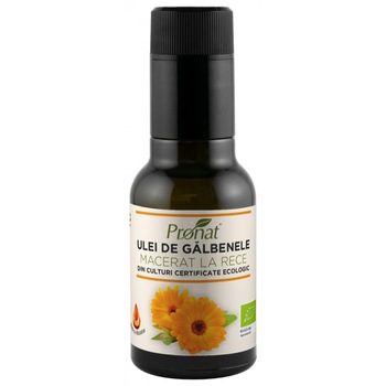 Ulei BIO de galbenele macerat la rece, 100ml Ulei BIO de galbenele macerat la rece, 100ml