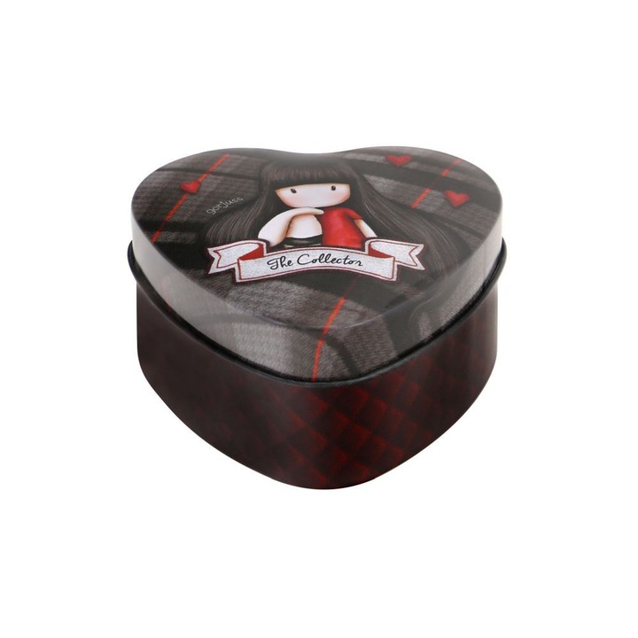 Gorjuss Tartan szív alakú doboz, The Collector