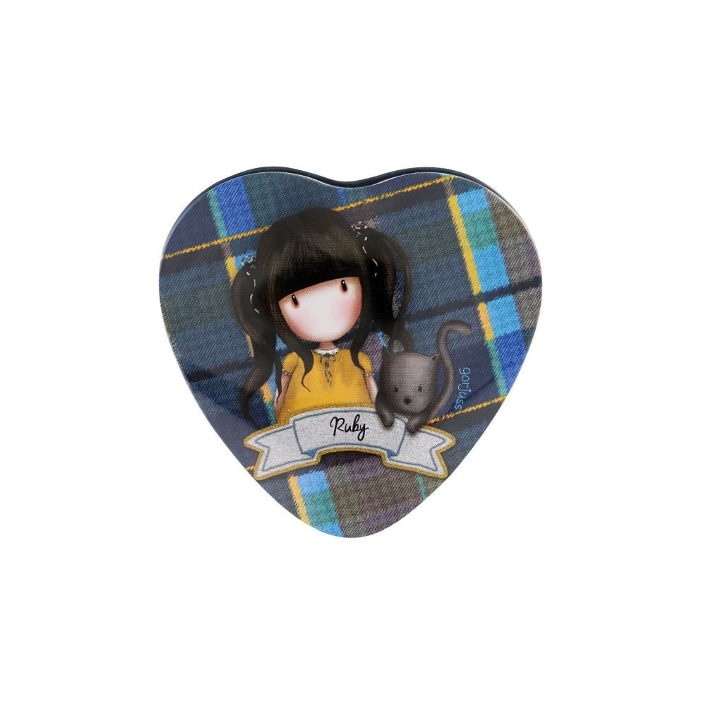 Cutie in forma de inima Gorjuss Tartan, Ruby (Yellow)