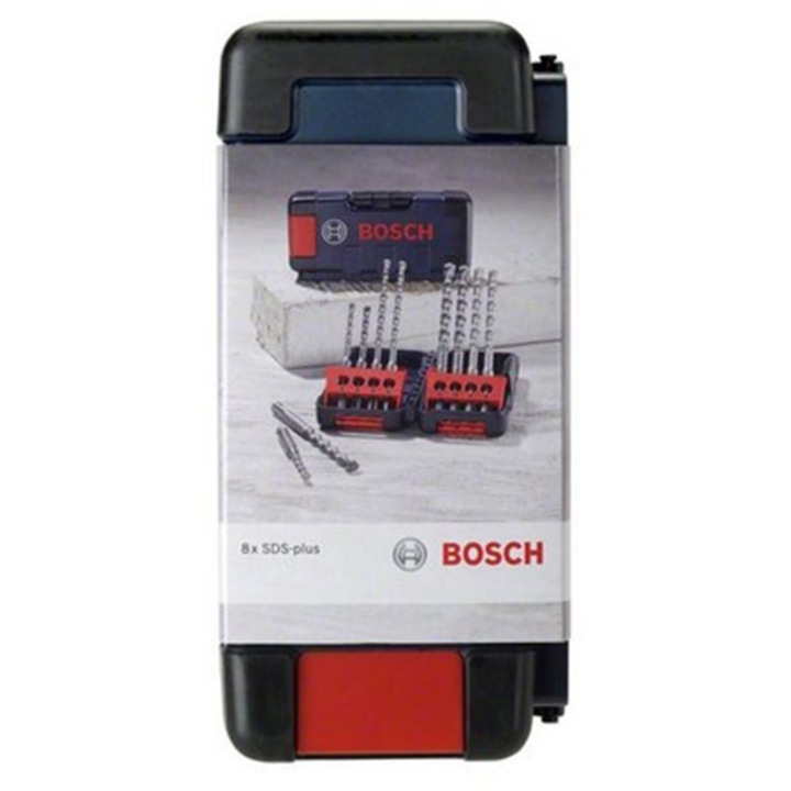 Set 8 burghie SDS-plus Bosch pentru ciocan rotopercutor