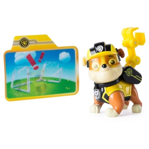 Set de joaca Rubble cu card animat Mission Paw Patrula Catelusilor