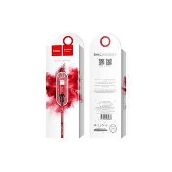 Cablu Date si Incarcare USB la Lightning HOCO X14, 1 m, Rosu Cablu Date si Incarcare USB la Lightning HOCO X14, 1 m, Rosu