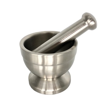 Mojar cu pistil FLORIA ZLN-2645, Inox, diametru 10 cm Mojar cu pistil FLORIA ZLN-2645, Inox, diametru 10 cm