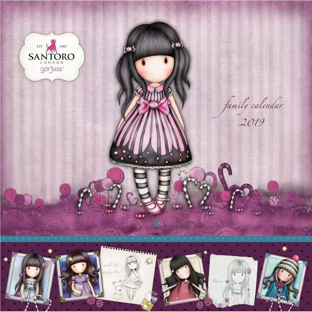 Calendar perete 2019 Gorjuss, Sugar and Spice