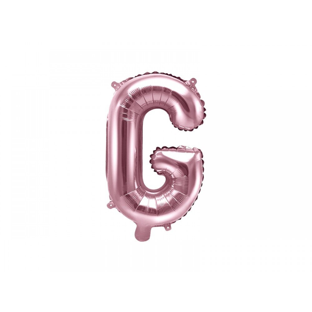 Balon folie metalizata litera G, Rose Gold, 35cm