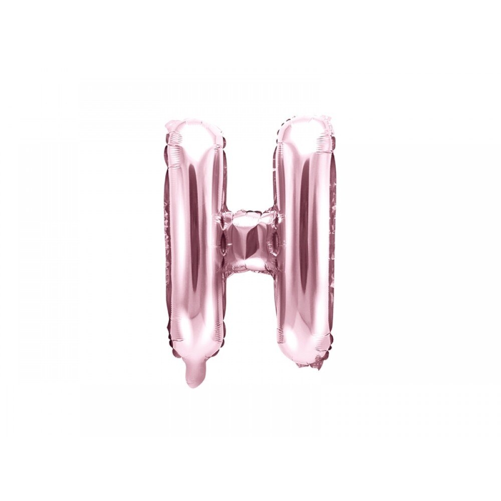 Balon folie metalizata litera H, Rose Gold, 35cm