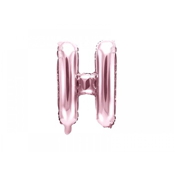 Balon folie metalizata litera H, Rose Gold, 35cm Balon folie metalizata litera H, Rose Gold, 35cm