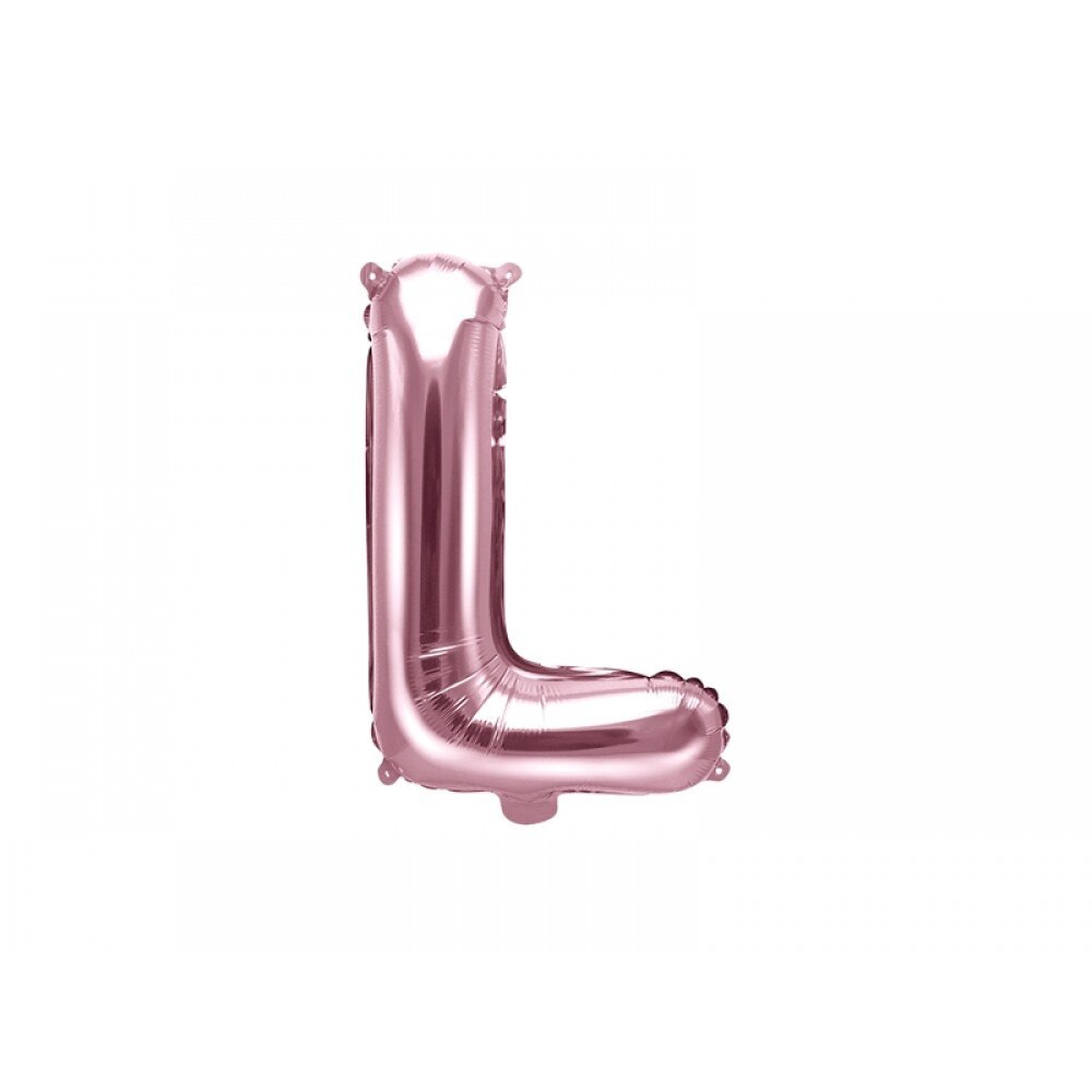 Balon folie metalizata litera L, Rose Gold, 35cm