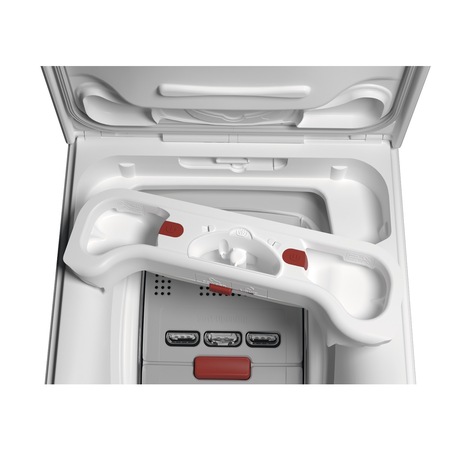 Masina de spalat rufe cu incarcare verticala AEG LTX8C373E, 1300 rpm, 7 kg, Clasa D, OkoMIX, ProSteam, ProSense, SorfOpening, Alb