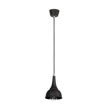 Lampa suspendata Lampex, Alla 1, 1x40W, Metal, Negru Lampa suspendata Lampex, Alla 1, 1x40W, Metal, Negru