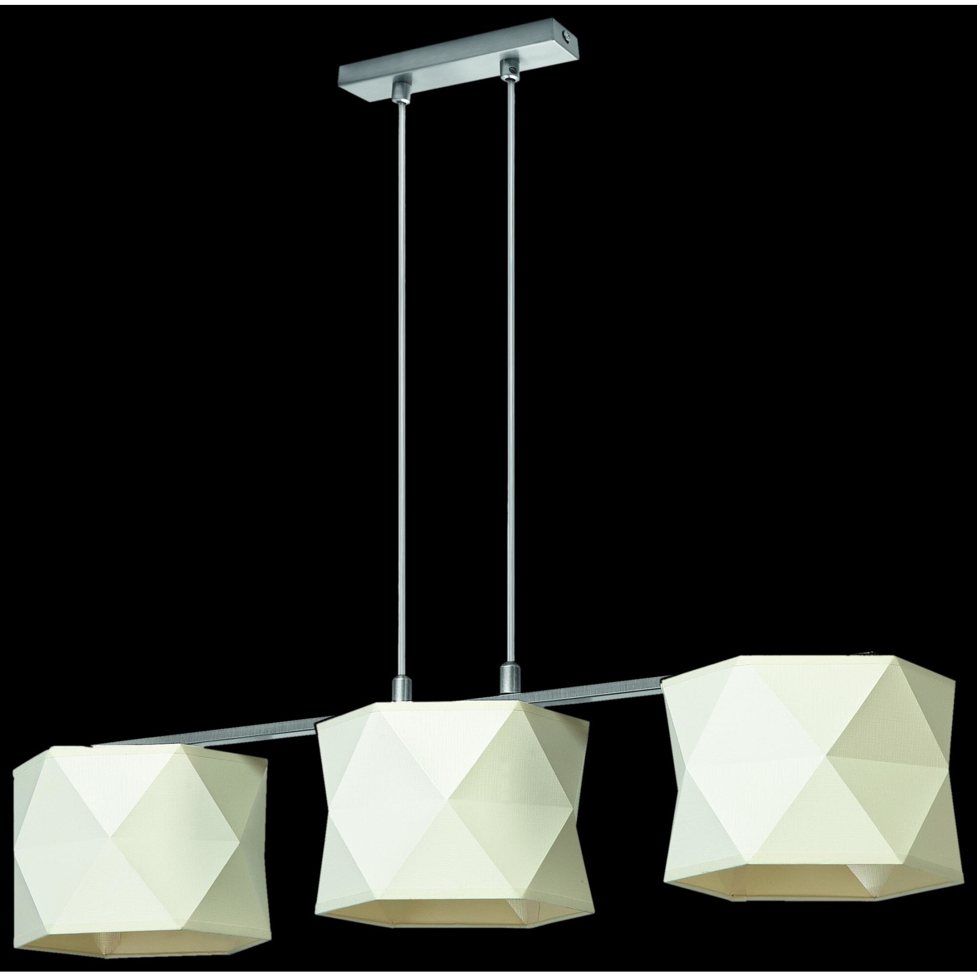 Lustra Lampex, Twister 3, Metal/PVC, Alb