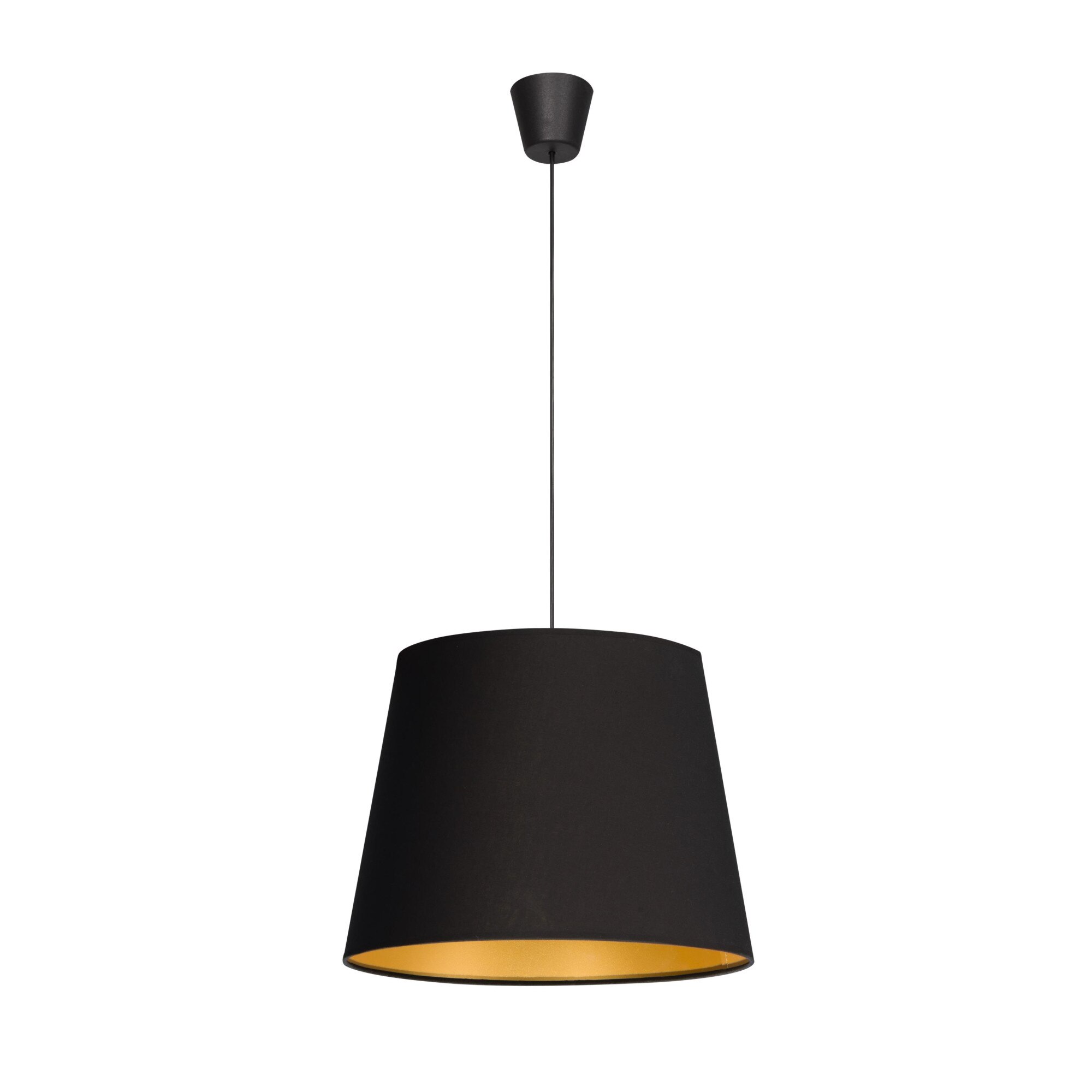 Lustra Lampex Legio A, 1 x 60W, Negru/Auriu