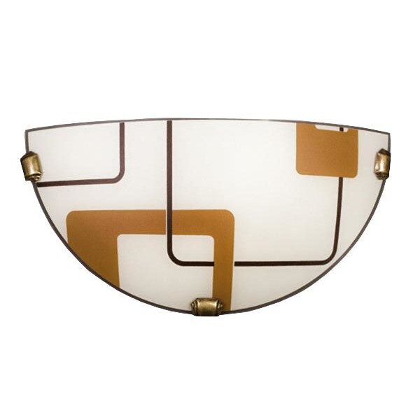 Aplica Lampex, Quadro K1, 60 W, Maro/Ecru