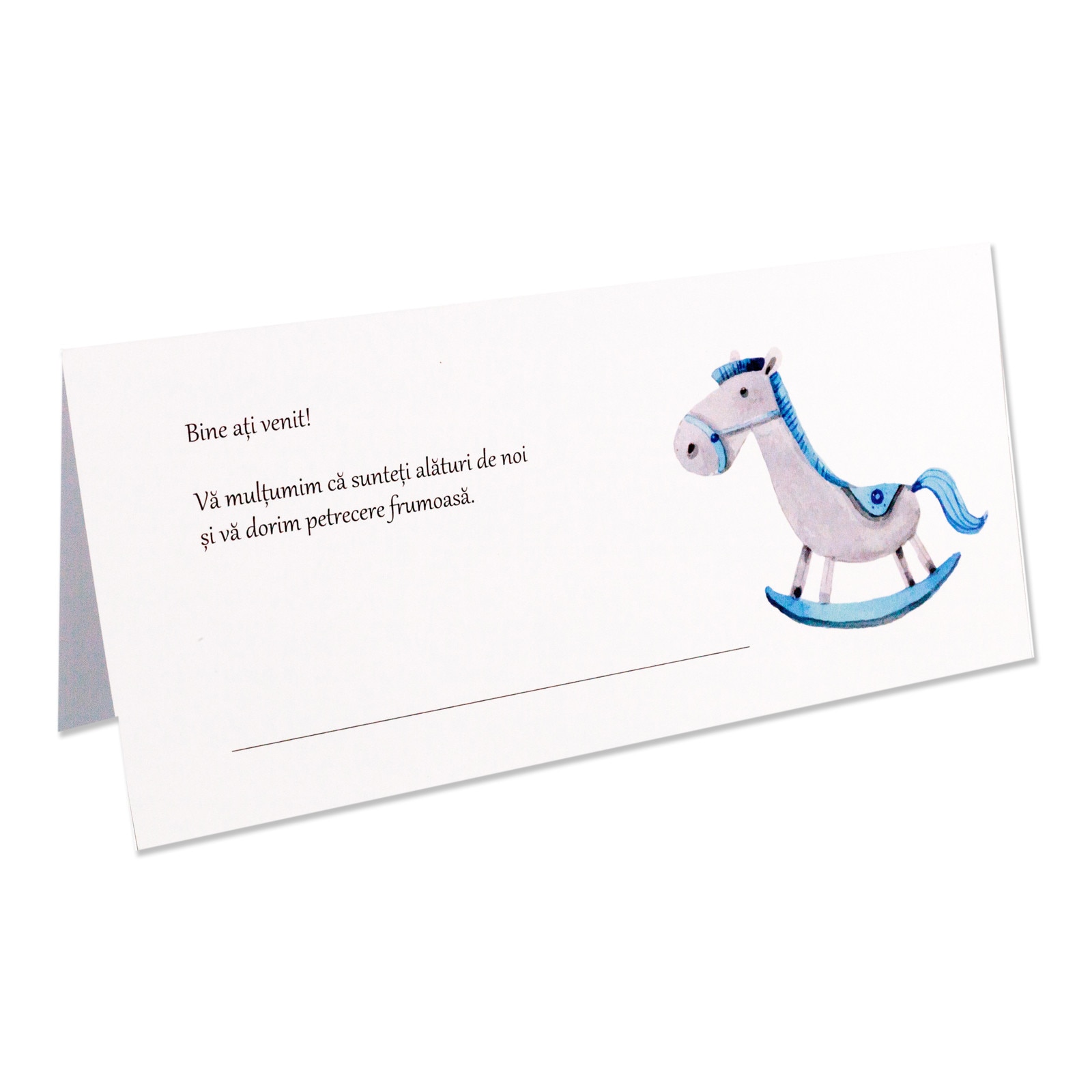 Plic bani botez calut bleu