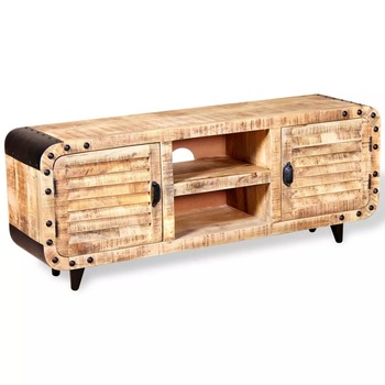 Comoda TV din lemn de mango, vidaXL, Multicolor, 120 x 30 x 50 cm Comoda TV din lemn de mango, vidaXL, Multicolor, 120 x 30 x 50 cm