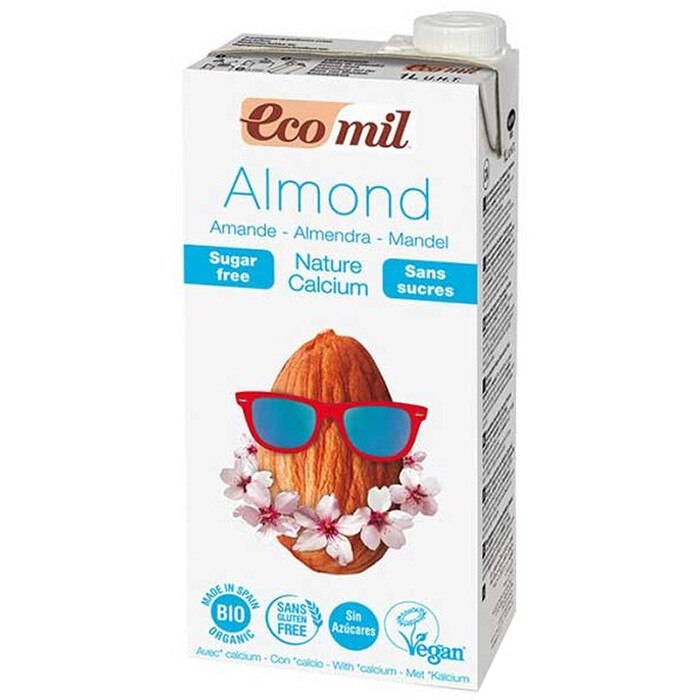 Bautura vegetala BIO de migdale cu calciu, fara zaharuri, 1L