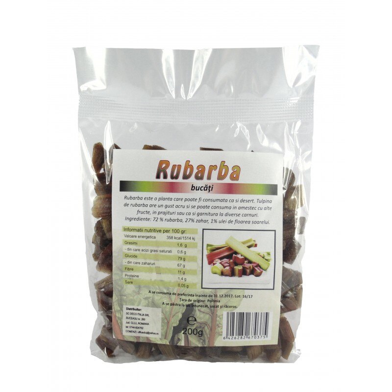 Rubarba zaharisita 200 g