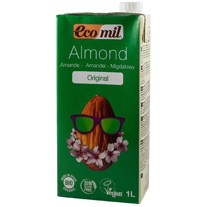 Bautura vegetala BIO de migdale original indulcita cu sirop de agave, 1L
