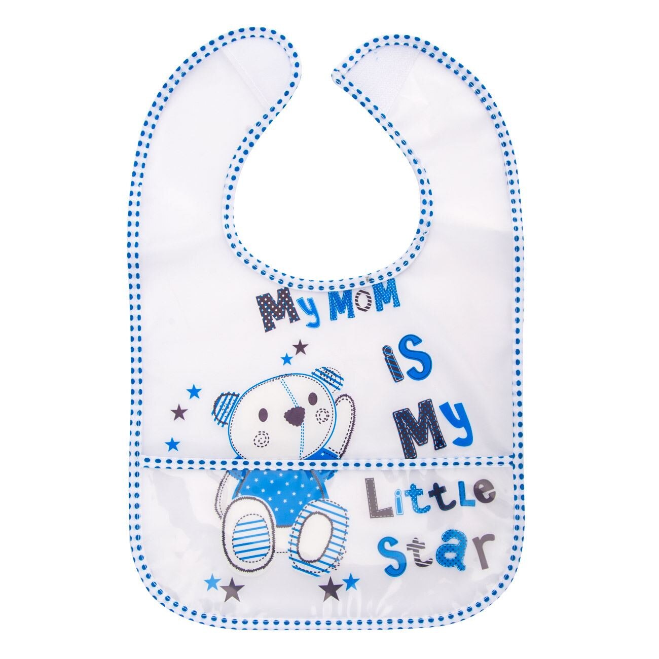 Bavetica bumbac cu strat impermeabil, cu buzunar, Zola® , My mom is my little star