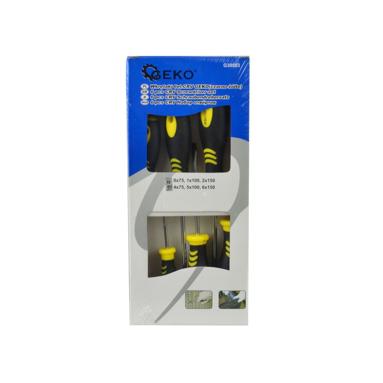 Set surubelnite, 6 piese, Geko, G30553