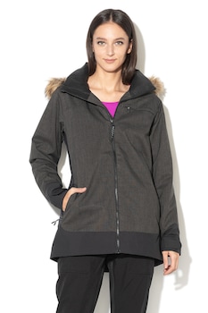 Burton, Geaca slim fit cu gluga Lelah, Gri antracit, XS Burton, Geaca slim fit cu gluga Lelah, Gri antracit, XS