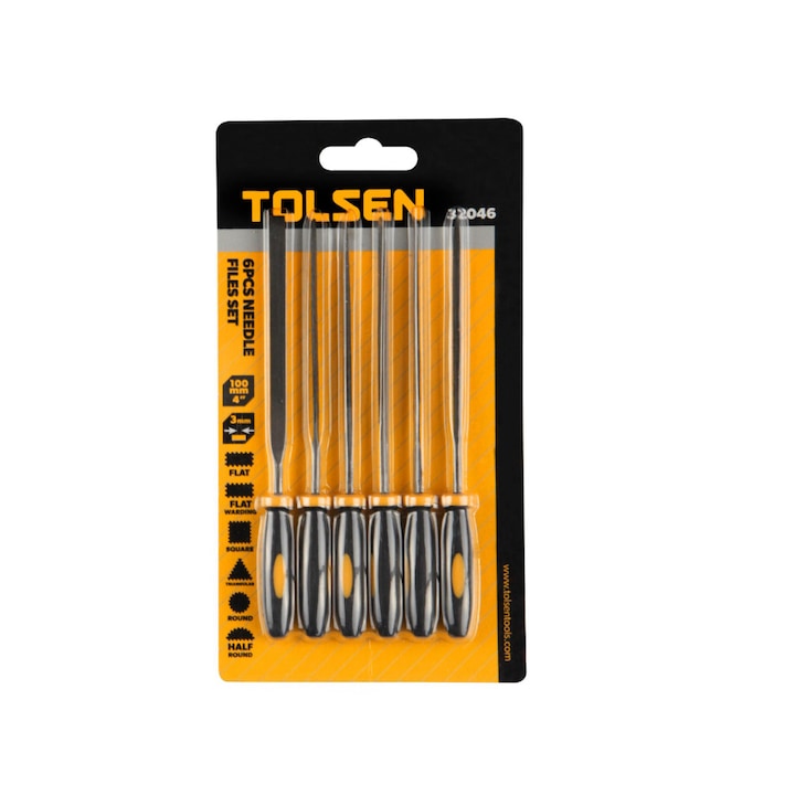 Set 6 pile tip ac 3x100 mm din otel galvanizat Tolsen