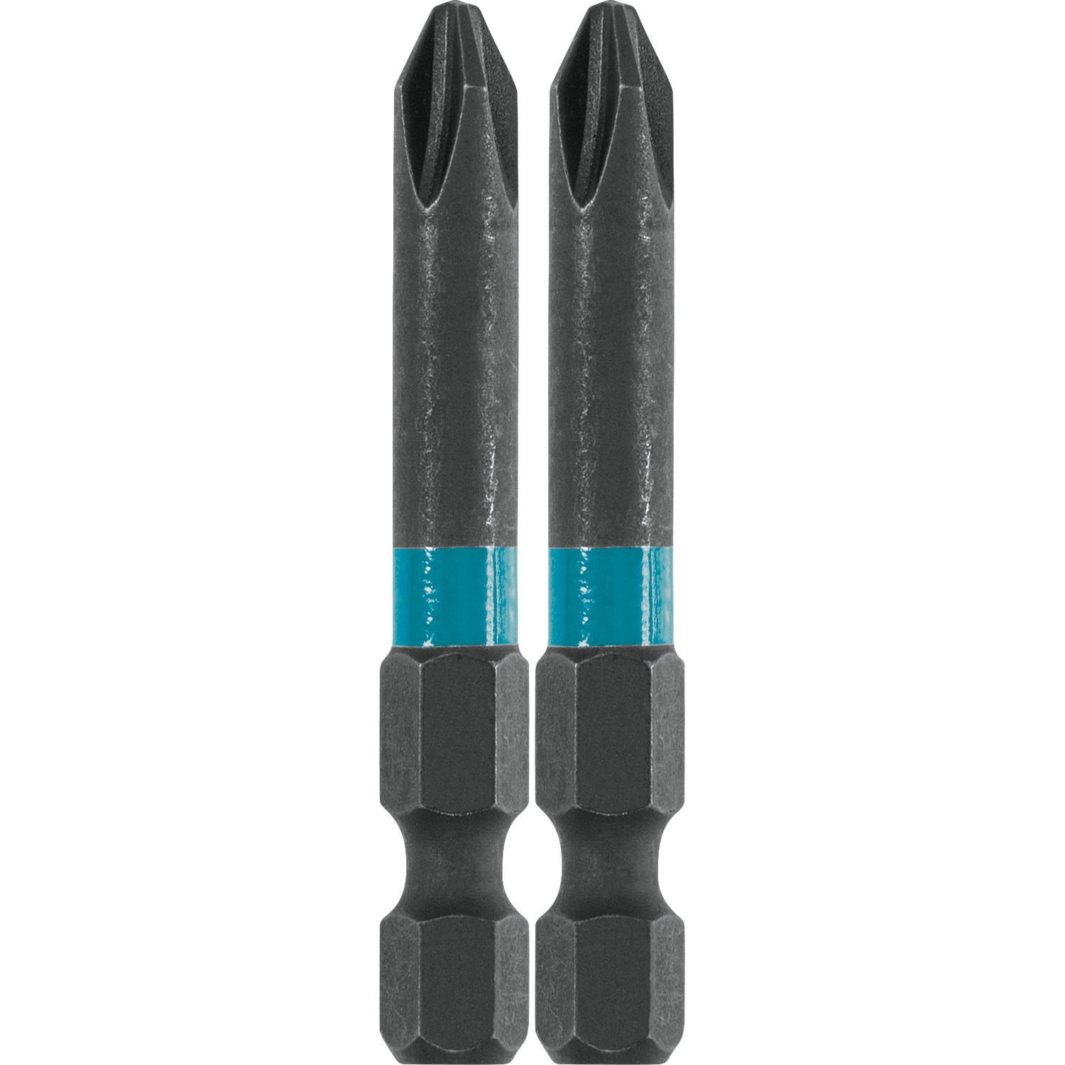Set de 2 biti de impact, Makita, Impact Black, PH2x50mm