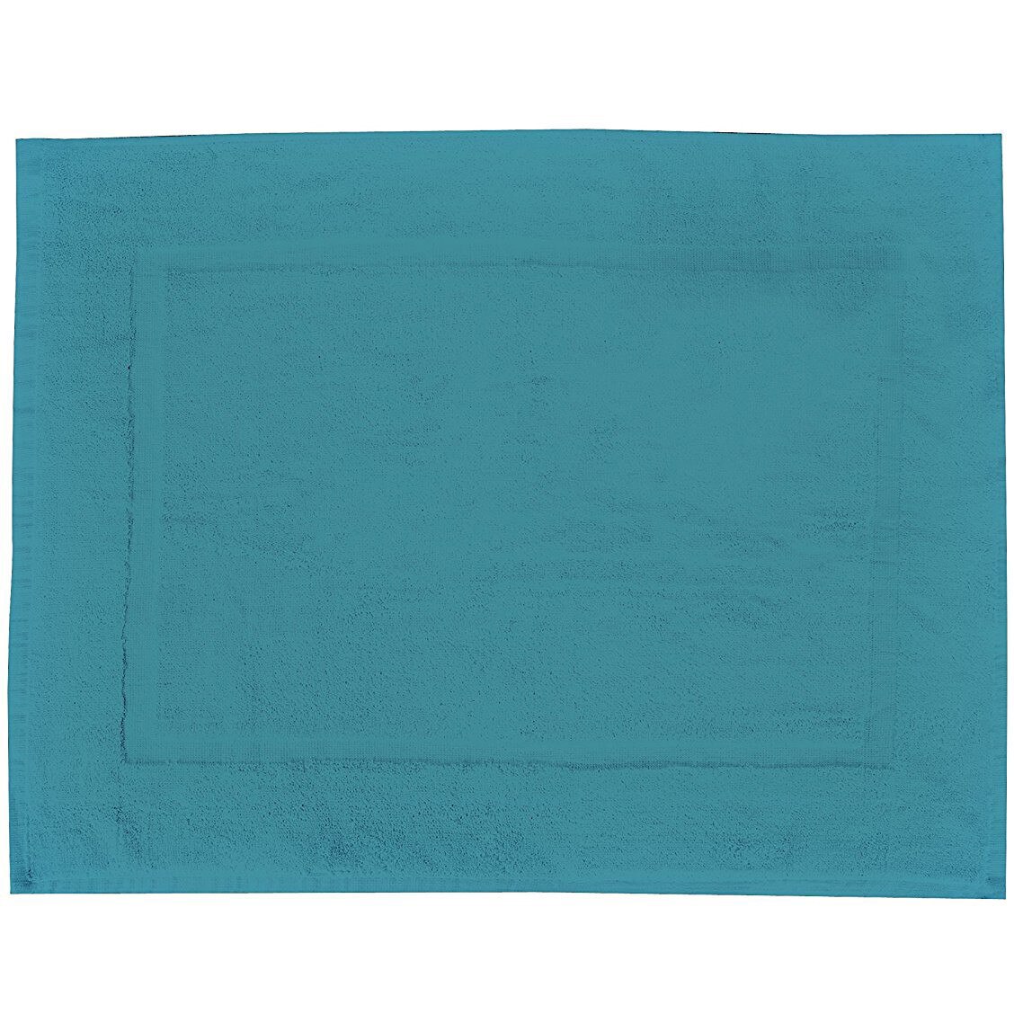 Covoras de baie Wenko Terry Paradise, Bumbac, 70x50 cm, Turcoaz
