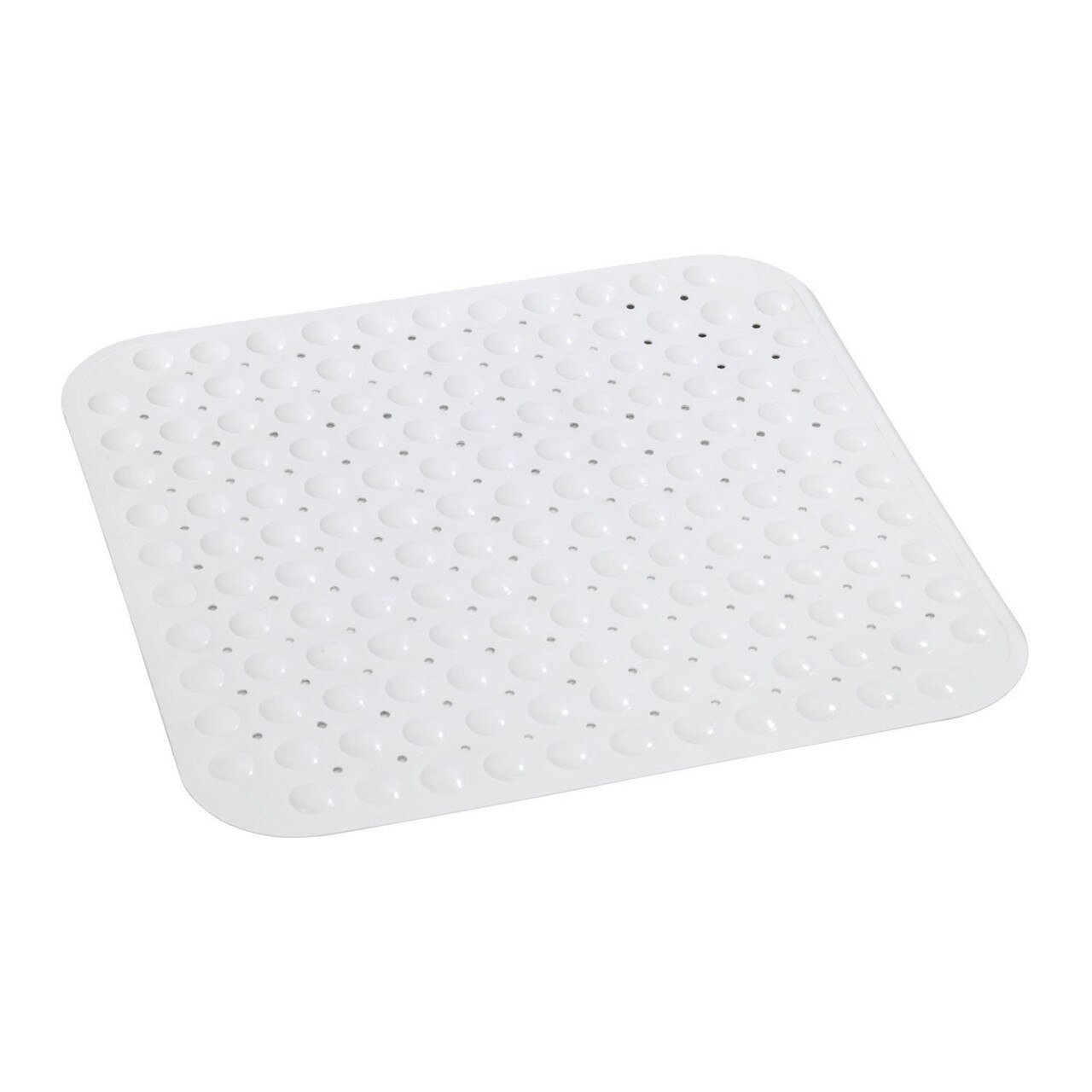 Covoras baie Wenko, Plastic, 54x54 cm, Alb