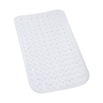 Covoras baie Wenko, Plastic, 70x39 cm, Alb Covoras baie Wenko, Plastic, 70x39 cm, Alb