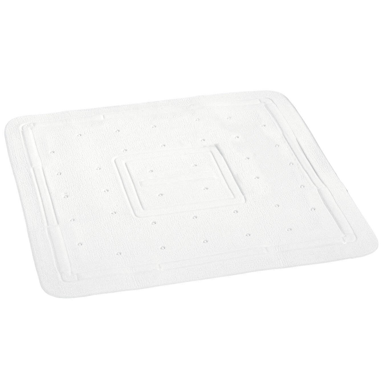 Covoras baie Wenko Florida, Plastic, 55x55 cm, Alb