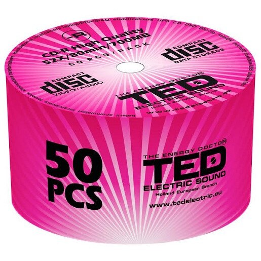 CD-R 700MB, 80 min. 52X, blank, 50 bucati/set, TED Electric