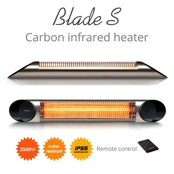 Incalzitor Veito Blade S 2,5kW, Electric, Terasa, Interior- Exterior, fibra Carbon, Aluminiu, Timer, Termostat, Telecomanda, 4 Trepte, Afisaj, IP55, Argintiu Incalzitor Veito Blade S 2,5kW, Electric, Terasa, Interior- Exterior, fibra Carbon, Aluminiu, Timer, Termostat, Telecomanda, 4 Trepte, Afisaj, IP55, Argintiu