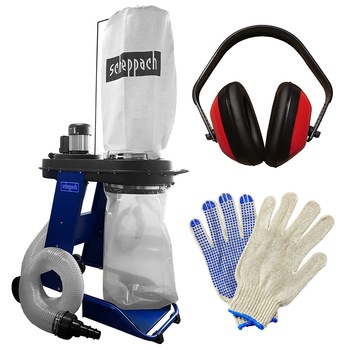 Aspirator pentru rumegus, Scheppach HD 12, putere absorbita 550 W, debit aer 1150 m3/h, recipient 75 l + Cadou antifoane + manusi protectie, AgroPro Aspirator pentru rumegus, Scheppach HD 12, putere absorbita 550 W, debit aer 1150 m3/h, recipient 75 l + Cadou antifoane + manusi protectie, AgroPro