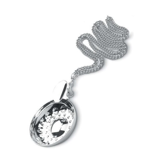 Cupa somelier, Tastevin, argintat cu lant