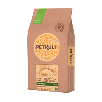 Hrana uscata pentru caini Petkult Probiotics Mini Adult, Rata, 8 Kg Hrana uscata pentru caini Petkult Probiotics Mini Adult, Rata, 8 Kg