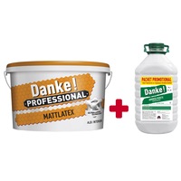 pachet vopsea lavabila danke professional mattlatex alb 15l  amorsa danke 4l imagen 4_0_
0
