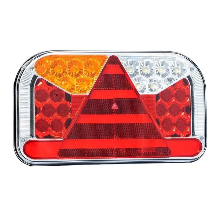 Hátsó lámpa 240x140, 6 funkciós, szám világítás, LED, bal, FT-170-L TB SPKPM Fristom