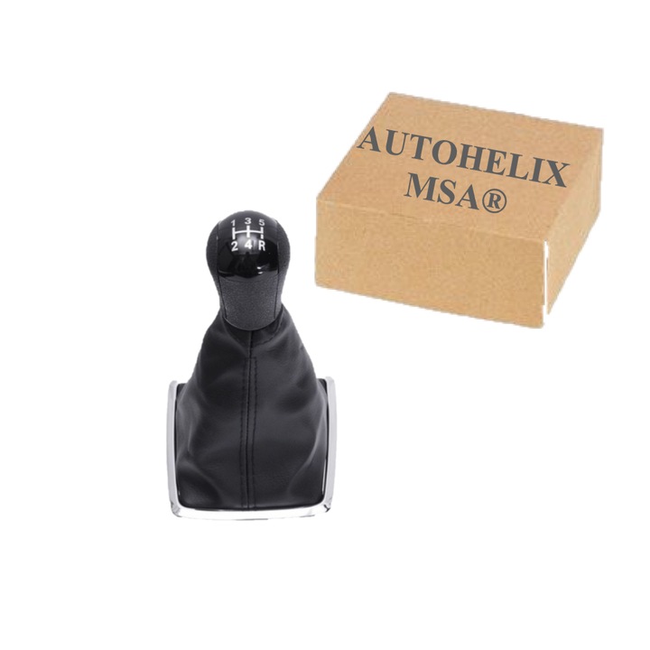 Manson schimbator piele ecologica ART dedicat Ford Focus MK2 an 2004-2008,5 viteze Negru