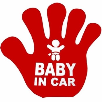Sticker iMK 15X15 Premium reflectorizant Baby in CAR Sticker iMK 15X15 Premium reflectorizant Baby in CAR