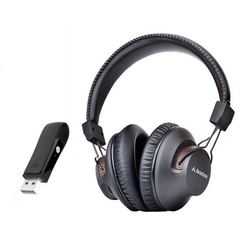 Set casti audio Bluetooth Avantree BTHS-AS9(S) plus adaptor Bluetooth USB audio DG59, pentru PC, laptop, PS4, Negru Set casti audio Bluetooth Avantree BTHS-AS9(S) plus adaptor Bluetooth USB audio DG59, pentru PC, laptop, PS4, Negru